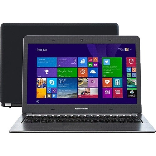 Notebook Positivo Ultra S1990 - Preto - Intel Dual Core 847 - RAM 4GB - HD 500GB - Tela 14" - Windows 8