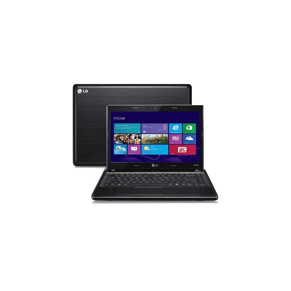 Notebook LG S460-G.BG31P1 - Preto - Intel Core i3-3110M - RAM 4GB - HD 320GB - Tela 14" - Windows 8