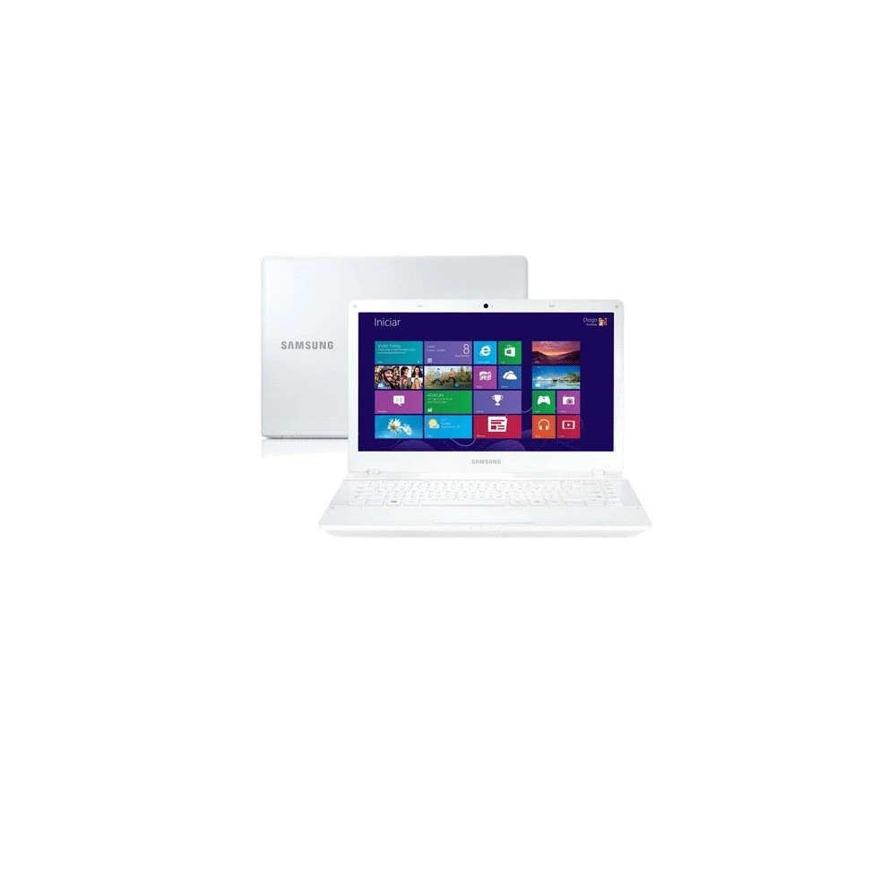 Notebook Samsung ATIV Book 2 270E4E-KD3BR - Branco - Intel Core i3-3120M - RAM 4GB - HD 500GB - Tela 14" - Windows 8