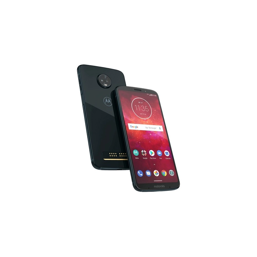 Smartphone Motorola Moto Z3 Play XT1929 - Ônix - Dual-Chip - 64GB - 12MP - Tela 6" - Android 8.0