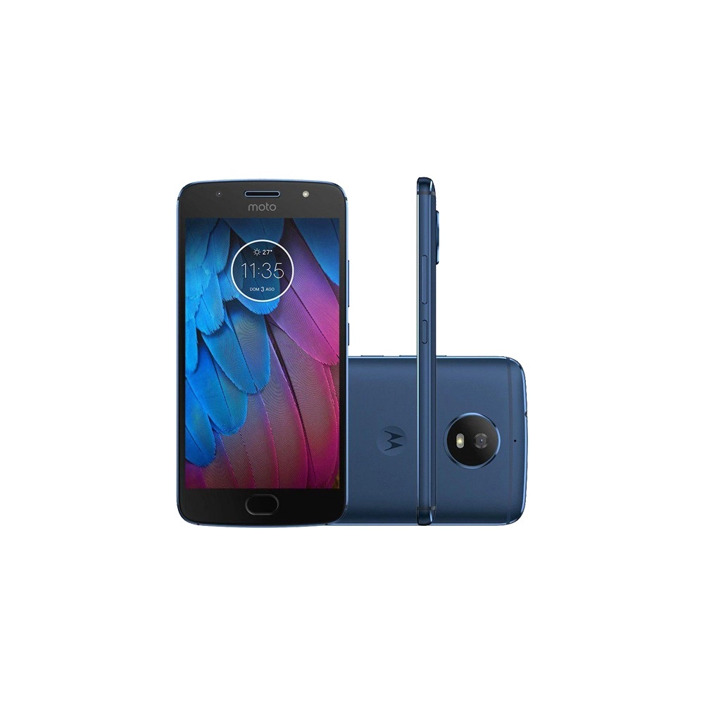 Smartphone Motorola Moto G5S - Azul Safira - 32GB - RAM 2GB - Octa Core - 4G - 13MP - Tela 5.2" - Android 8.1