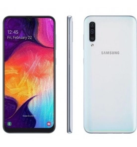 Smartphone Samsung Galaxy A50 - Branco - 128GB - RAM 4GB - Octa Core - 4G - Câmera Tripla - Tela 6.4" - Android 10
