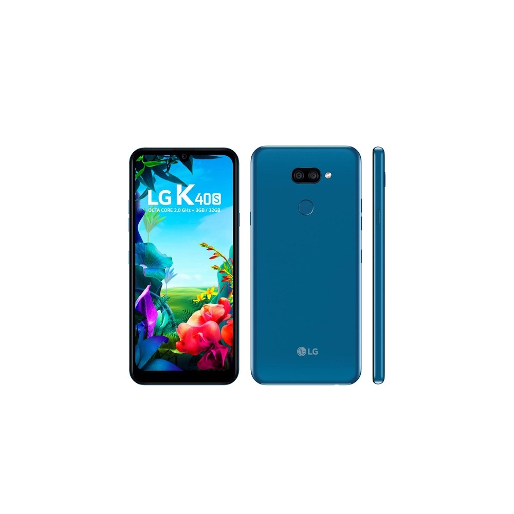 Smartphone LG K40S - Azul - 32GB - RAM 3GB - Octa Core - 4G - 13MP - Tela 6.1" - Android 9