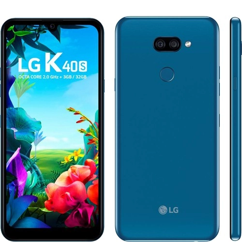 Smartphone LG K40S - Azul - 32GB - RAM 3GB - Octa Core - 4G - 13MP - Tela 6.1" - Android 9