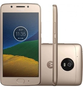 Smartphone Motorola Moto G5 XT1672 - 5° Geração - Dourado - Dual-Chip - 32GB - Câmera 13MP - Tela 5" - Android 7.0