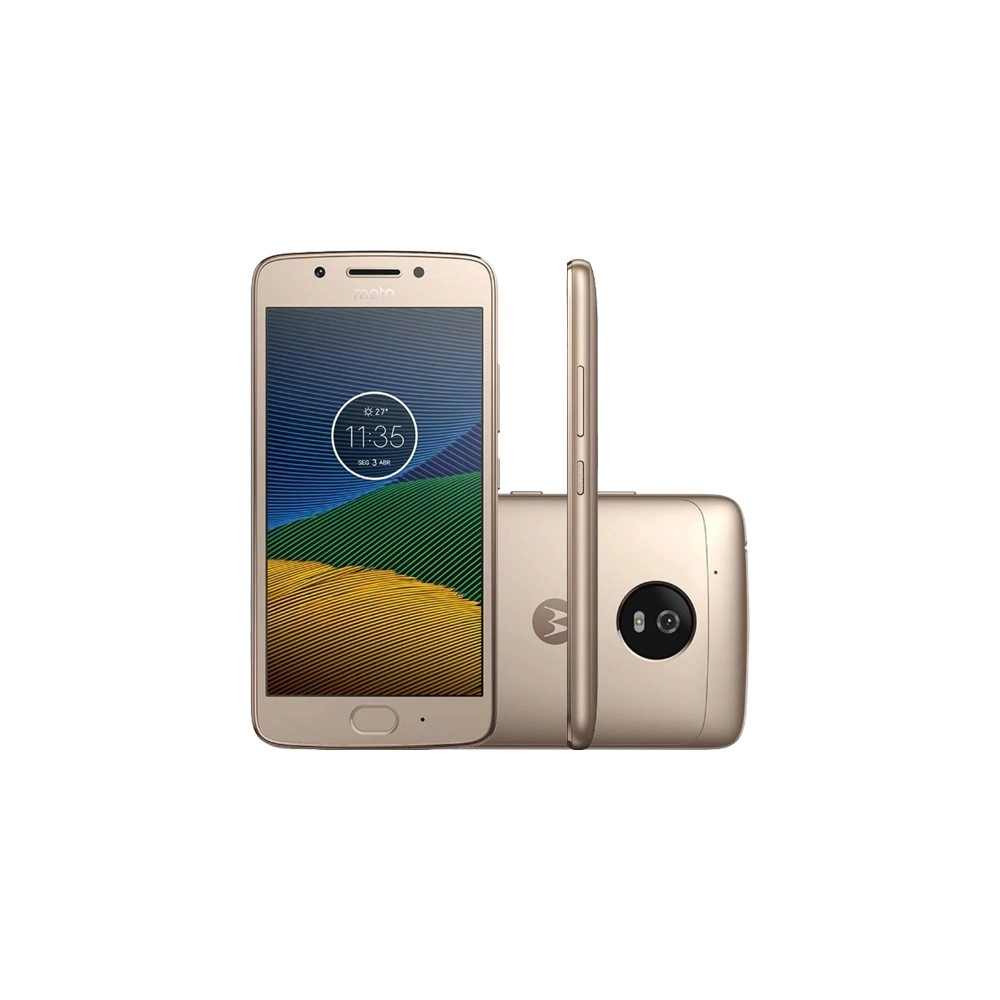 Smartphone Motorola Moto G5 XT1672 - 5° Geração - Dourado - Dual-Chip - 32GB - Câmera 13MP - Tela 5" - Android 7.0