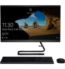 All In One Lenovo AIO Ideacentre A340-F0E8003KBP - Intel Core i5-8265U - Radeon 530 - RAM 8GB - HD 1TB - Tela 23.8" - Windows 10