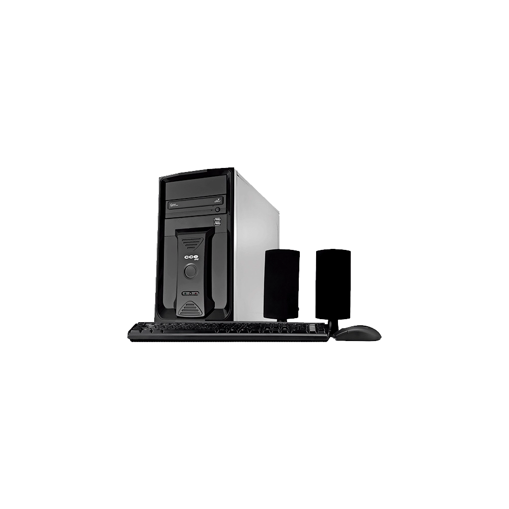 Computador Desktop CCE P350L - RAM 3GB - HD 500GB - Intel Pentium Dual Core E5800 - Gravador de DVD - Linux