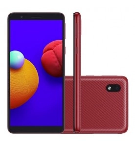 Smartphone Samsung Galaxy A01 Core - Vermelho - 32GB - RAM 2GB - Quad Core - 4G - 8MP - Tela 5.3" - Android 10