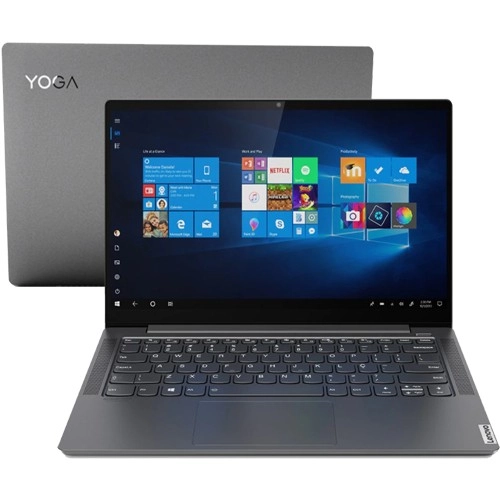 Notebook Lenovo Yoga S740 81RM0001BR - Grafite - Intel Core i5-1035G1 - MX250 - RAM 8GB - SSD 256GB - Tela 14" - Windows 10