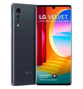 Smartphone LG Velvet - Cinza - 128GB - RAM 6GB - Octa Core - 4G - Câmera Tripla - Tela 6.8" - Android 10