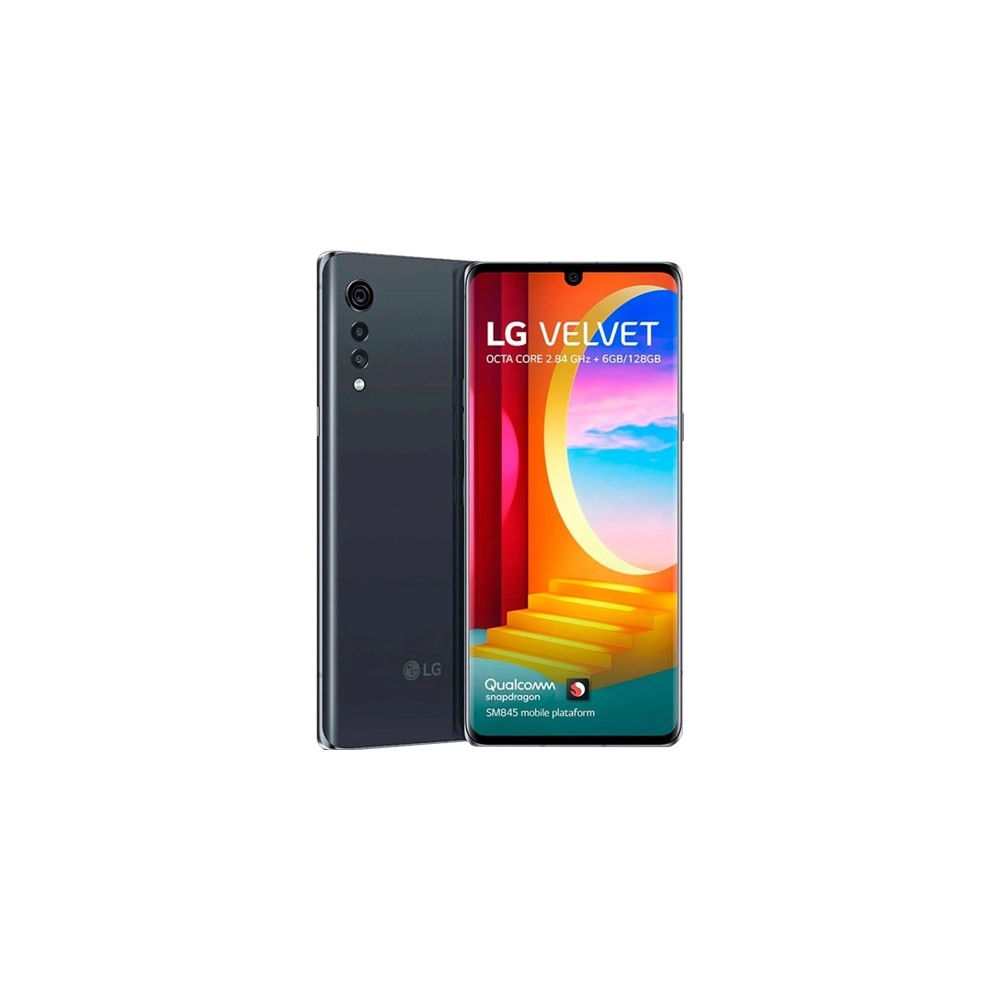 Smartphone LG Velvet - Cinza - 128GB - RAM 6GB - Octa Core - 4G - Câmera Tripla - Tela 6.8" - Android 10