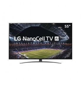 Smart TV Nanocell LG 55" 55NANO86SNA - Ultra HD 4K - HDR - HDMI - USB - Wi-Fi - Inteligência Artificial - Conversor Digital