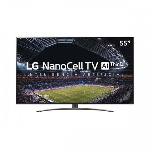 Smart TV Nanocell LG 55" 55NANO86SNA - Ultra HD 4K - HDR - HDMI - USB - Wi-Fi - Inteligência Artificial - Conversor Digital